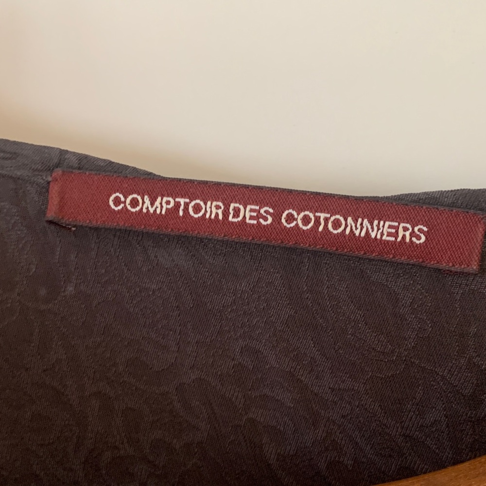 Comptoir Des Cotonniers Dark Brown Mini Dress - Picture 3 of 5